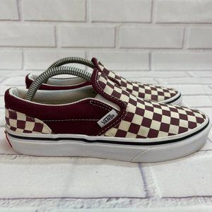 VANS Authentic Checkerboard Skate Shoes slip on